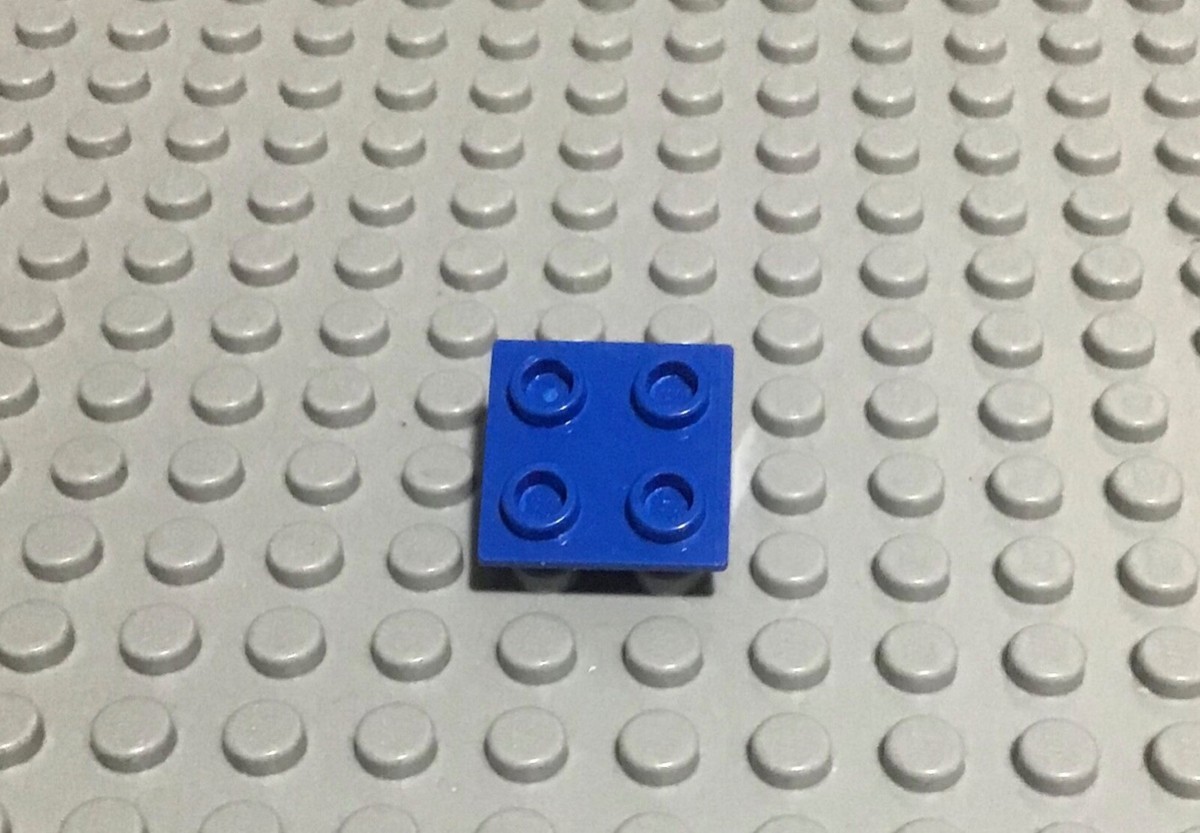 LEGO Blue Part 6134 3937 1x2 Hinge Brick Base & 2x2 Hinge Brick