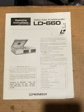Pioneer LD-660 Laserdisc Player Level - Operating Instructions