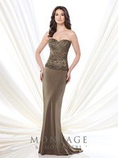 Authenic Montage by Mon Cheri 215906--Color: Cafe'--Size 14-Mother of the Bride