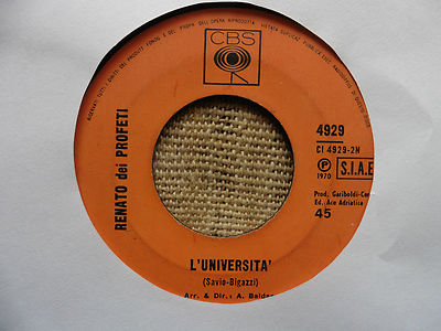Renato Dei Profeti    Lady Barbara / Die Universität - Vinyl, 7''