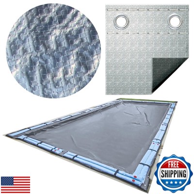SWIMLINE HYDROTOOLS Silver King Heavy Duty Winter Pool Cover for Inground Swi
