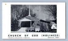 1950'S. CHURCH OF GOD. IRONTON, OH. POSTCARD. EE20