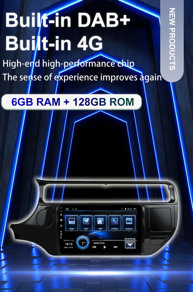 4G DAB+ FÜR KIA RIO K3 2015-18 KAMERA ANDROID15 AUTORADIO GPS NAVI QLED 6G+128GB - Bild 3 von 4