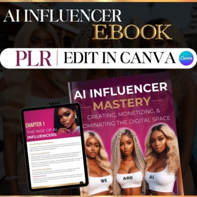 Digital How To Create AI Influencers Guide Ebook | Edit In Canva