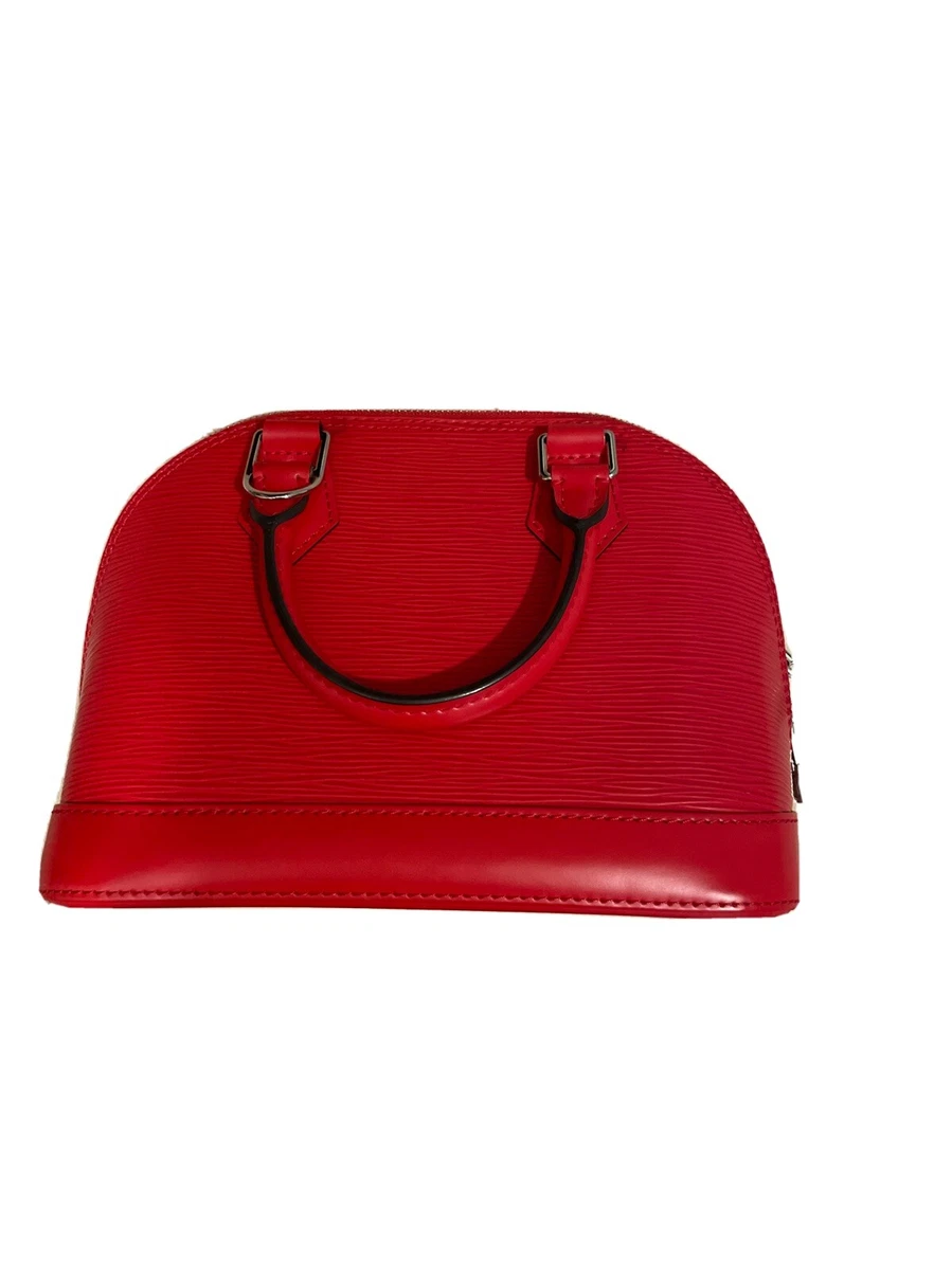 Louis vuitton Used Handbag Epi Leather Red Alma PM