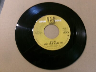 BREAD - Baby I'm A Want You/Everything I Own-Elektra 45 Reissue VG