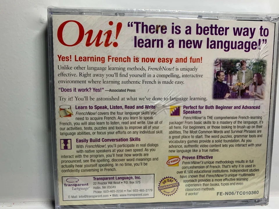 Learn French Now! Master Program CD-ROM For Windows & Macintosh New - Image 2 of 2