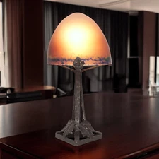 French Original Art Deco Table Lamp "BLACK DAHLIA" Nancy Table Light 1920