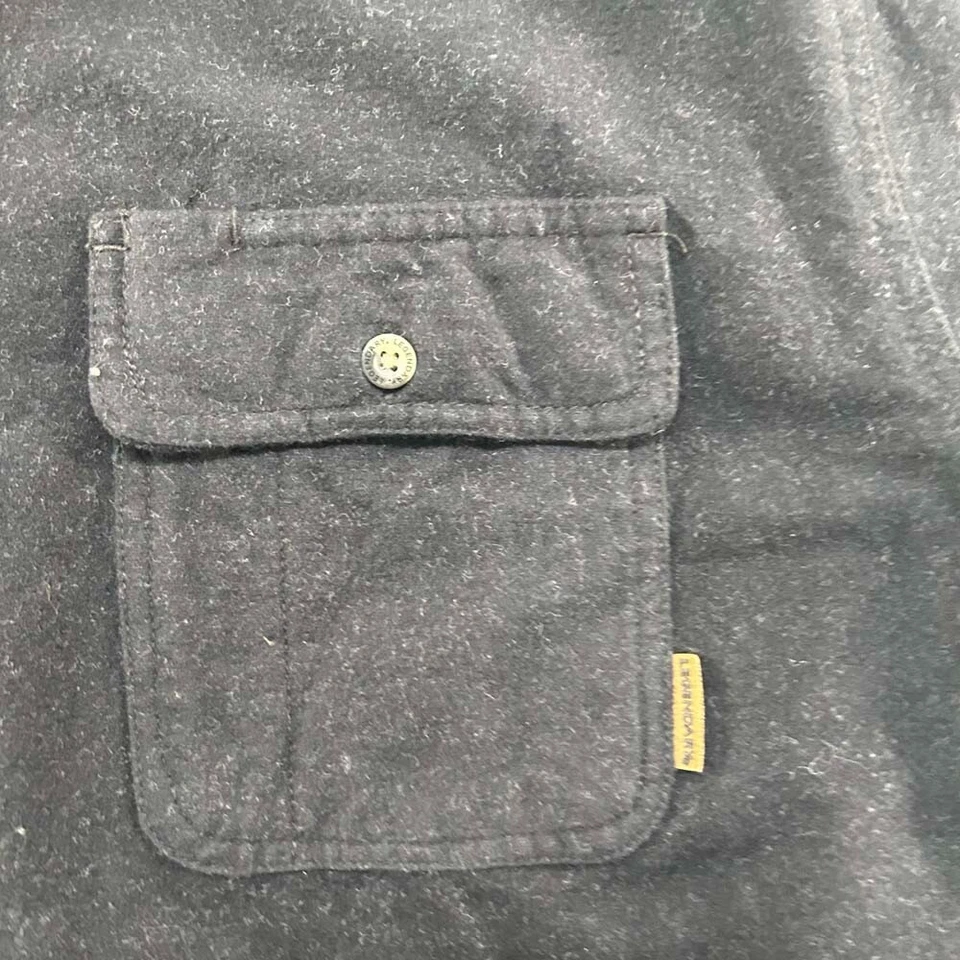 Legendary Whitetails Shirt Mens XL Black 100 Cotton Brushed Flannel Corduroy - Image 2 of 4