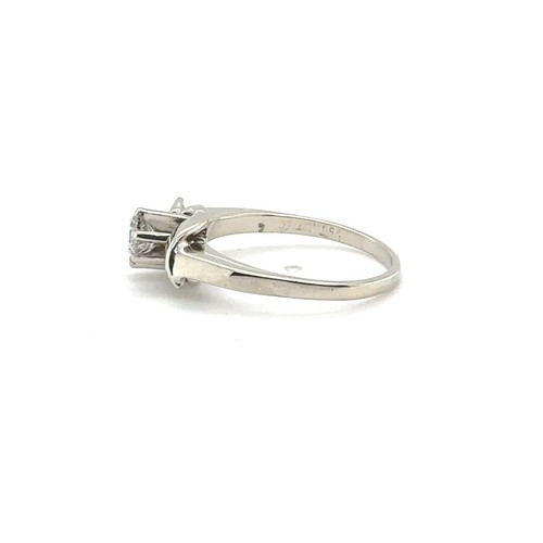 Anello solitario 18 carati 750 solitario RG 62 0,52 ct diamante mezzo carato pezzo unico brillante - Foto 13 di 22