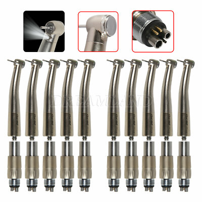 NSK Style Dental Fiber Optic LED Fast Handpiece 4Spray fit 6H Quick Coupling H`o