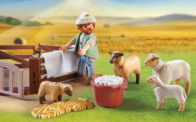 Playmobil Country Life Set 71444 Young Shepherd with Flock of Sheep New NO BOX