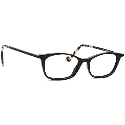 Woow Eyeglasses On Time 2 Col 100 Polished Black B-Shape Frame Italy 49[]15 143