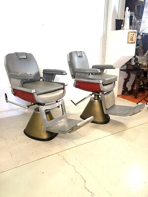 Barber Shop Sedie Barbiere Vintage COPPIA POLTRONA BARBIERE Fiam