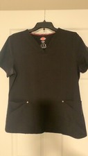 Black Dickies Scrub Short Sleeved Shirt Size Medium