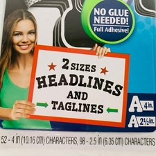 ArtSkills Paper Poster Letters Numbers Projects Crafts School 4" and 2.5" Black