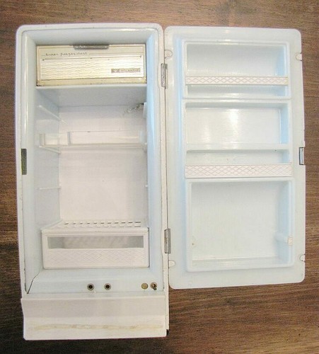 1 Frigorifero Atlantic miniatura Frigo Giocattolo elettrico Marchesini Vintage - Foto 6 di 6