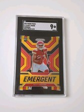 Panini Prizm 2022 Skyy Moore Chiefs Rookie RC Emergent Gold /10 NFL SGC 9