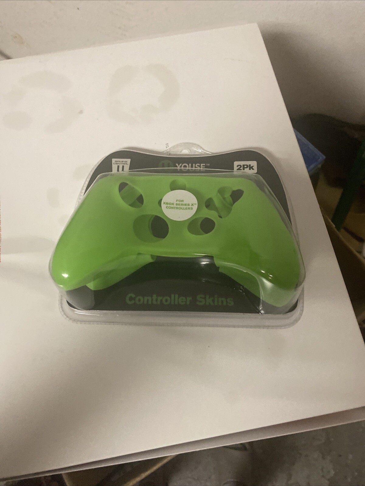 Gaming Central U Youse 2 Pk Green Controller Skins for Xbox One Maximum
