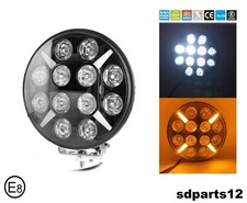60W Faro Alogeno LED Bianco Arancio 5400LM 12/24V Fuoristrada Camion Trattori