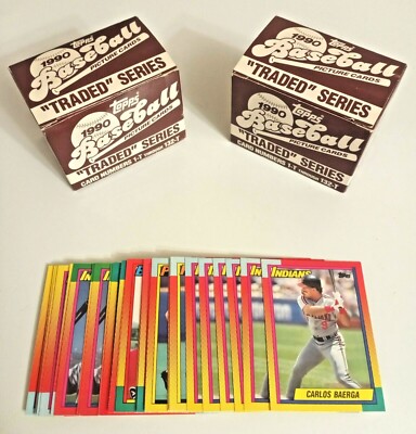 1990 Topps Traded Baseball Cards Complete Your Set U-Pick (#'s 1T-132T) Nm-Mint