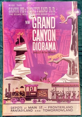 RO DISNEYLAND YAMAGATA ポスター 真作】ヒロ・ヤマガタ「ユーロディズニーランド」ポスター＊パリ郊外の