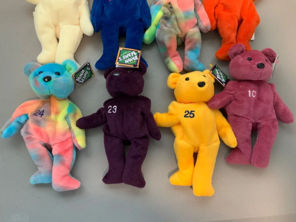 Conjunto completo de 12 gorros Salvino's Bamm Beano's MLB agosto de 1998 - Imagem 4 de 4