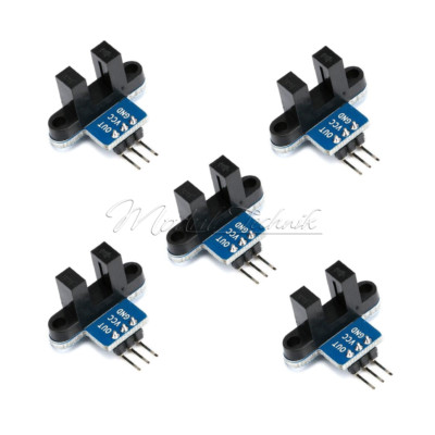 5PCS IR Infrared Slotted Optical Speed Test Sensor Detection Optocoupler Module