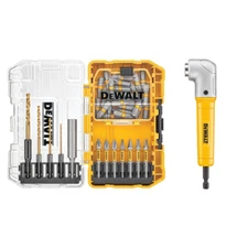 Driving Bit And Black Oxide Drill Bit Set With Right Angle Adapter And ToughCase