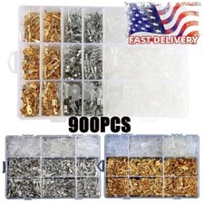 900PCS Male Female Spade Terminals Set Electrical Wire Crimp Connectors Kit