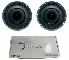 DIAMOND AUDIO MP654 6.5"Pro Full range Coaxial Horn Speakers 101db Harley Bagger
