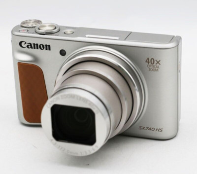 Exc+5]Canon PowerShot SX740 HS 20.3MP Digital Camera Silver