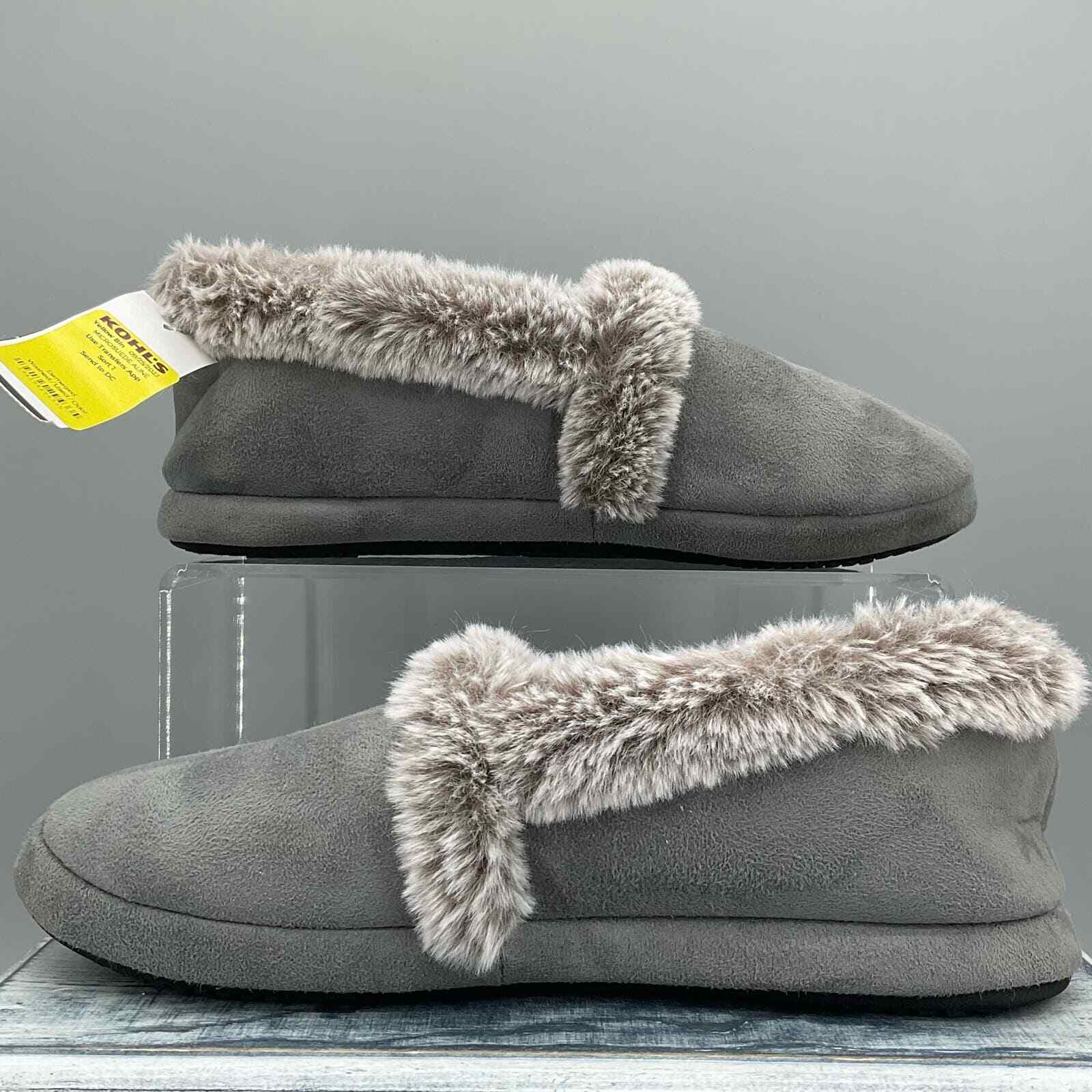 Isotoner Women’s Closed Back Slippers Gray Size 9.5 eBay