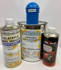 M & M Blue Gallon Kit Single Stage ACRYLIC ENAMEL Car Auto Paint Kit  