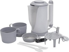 12V In-Car Kettle - Portable Travel Electric Tea & Coffee Maker With Cups