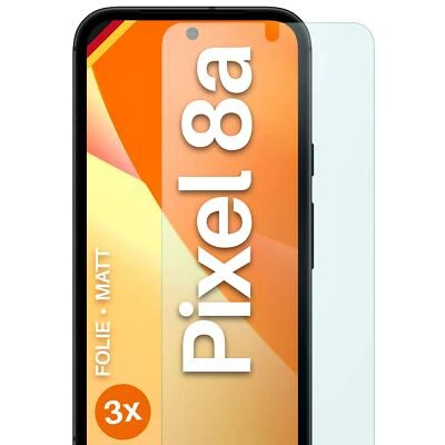 3x Schutzfolie Matt für Google Pixel 8a Displayschutz Handyfolie 4H Anti Reflex - Bild 1 von 4
