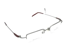 VANNI 7563 C341 Gunmetal Half Rimless Eyeglasses Frames 47-17 135 Italy NEW