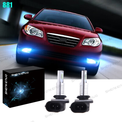 For HYUNDAI Elantra 2007-2013 8000K Lamp Super Bright 881 LED Fog Light Bulbs CL