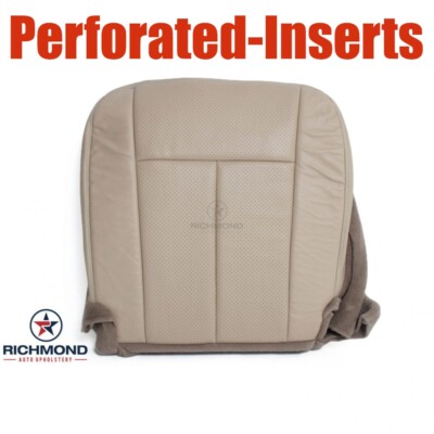 07-14 Ford Expedition Limited EL Max -Driver Side Bottom Leather Seat Cover Tan