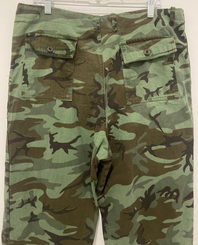 VTG 60'S ARVN RANGER CAMO VIETNAMESE US ARMY FATIGUE JUNGLE MILITARY PANTS 36x29 - Picture 4 of 16
