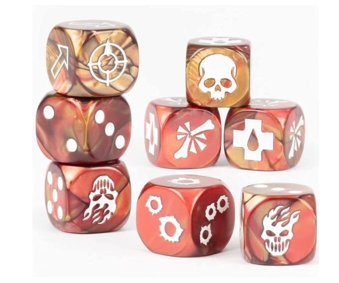 House of Faith Dice Set-NIB-OOP-Cawdor-Redemption Cult-Necromunda