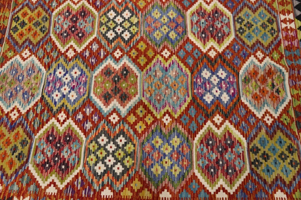 Super Kelim Kilim  Fars Orientteppiche ( 195 x 151 cm) Handgewebt Neu - Bild 3 von 4