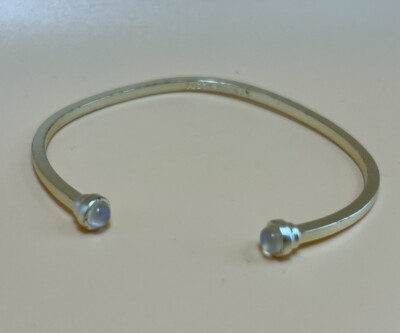 Kendra Scott Kriss Bracelet Dichroic Glass Antiqued Gold Tone Cuff