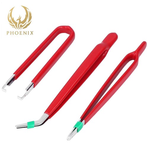 Craft Tweezers Set Hobby Arts Sewing Repair Kit Jewellery Soldering Pick Up Tool - Picture 3 of 5