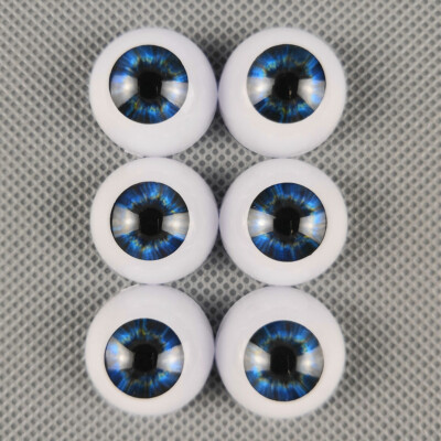 18/20/22/24mm Blue Acrylic Eyes Reborn Baby Doll BJD OOAK Dolls DIY Kits Supply