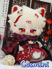 Anime Genshin Impact Kaedehara Kazuha 20cm Plush Doll Dress up Toy Plushie Game