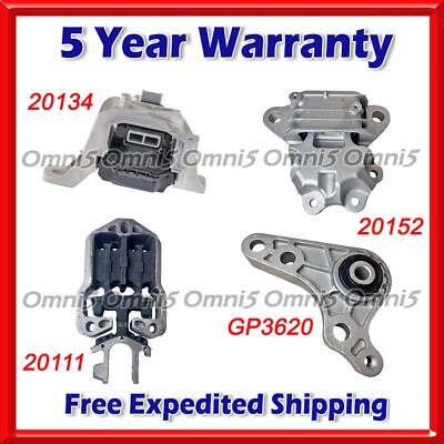 O537 Fits 2020-2022 Ford Escape 1.5L AWD AUTO Motor & Transmission Mount Set 4pc