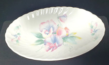 Oval dish plate by Aynsley  Fine Bone China of Little Sweetheart swirl pattern