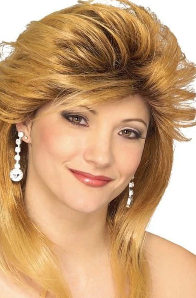 Peluca sintética de niña de venta de autos usados modelo de graduación actriz disfraz teatral Foto 4 de 4