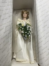 Danbury Mint Princess Diana Bride Doll Royal Wedding Portrait w Box And Papers